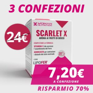 SCARLET-X Pack 3X</br>FERRO CON LIPOFER – 20 BUSTINE<strong></br> Scadenza 30/04/2023</strong>